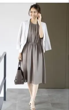 新品タグ付✿Reflect【洗える】ラッフルスリーブワンピース