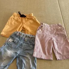 ベビー服 ショートパンツ3点セット90サイズ春夏トイトレ保育園