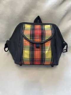 【美品】ジャクエツ　幼稚園　保育園　通園カバン　通園リュック　イエローチェック