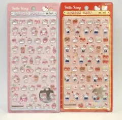 ボンボンドロップシール　ミニ　サンリオ　ハローキティ　ピンク　赤　2点セット