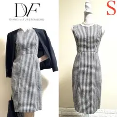 美品！ダイアンフォンファステンバーグ　近年　総柄　ジャガード　ワンピース S