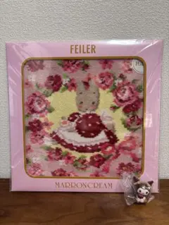 フェイラー×サンリオ　ハンカチ　マロンクリーム　　クロミ　チョコレートドール