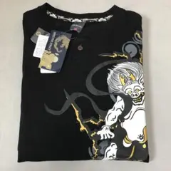 大きいサイズ 風神 雷神 和柄 Tシャツ