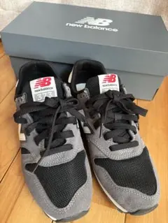 New Balance スニーカー 373 グレー/ブラック 23.5