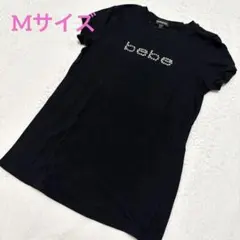 Mサイズ べべ ラインストーン 半袖 Tシャツ