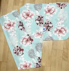 豆千代モダン 浴衣　サンクチュアリ　セオアルファ　Mサイズ 水色 菖蒲　花柄 豆千代モダン 浴衣 サンクチュアリ セオアルファ Mサイズ 水色 菖蒲 花