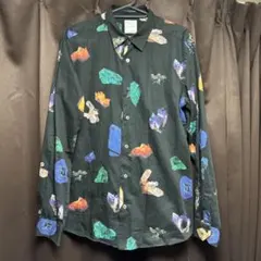 美品 Paul Smith 宝石 ジェム柄 総柄 ポールスミス シャツ L