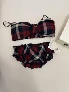 新品未使用gelatopique チェックブラ&ショーツSET
