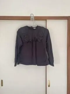 Samansa Mos2 チャコールグレー長袖レースシャツ　値下げ交渉OK