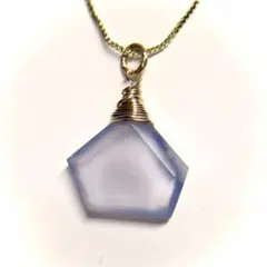 【No.031】ブルーレースアゲート　チャーム