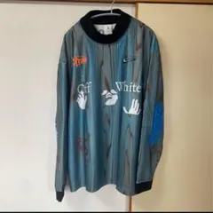美品⭐︎Nike x Off-White ゲームシャツ　Lサイズ　長袖　ロンT希少 新品】NIKE off-white ゲームシャツ L - メルカリ