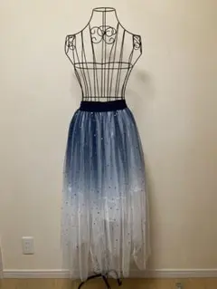 新品未使用！チュールスカート 夜空