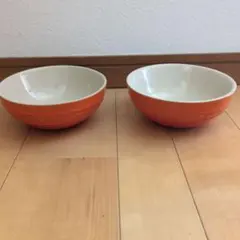LE CREUSET ボウル 2個セット オレンジのサムネイル