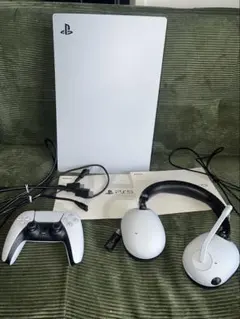 PlayStation5 CFI-1200A本体、コントローラー、ヘッドホン付き