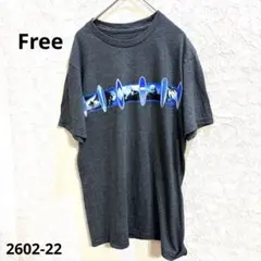 グレー サーフボード グラフィック Tシャツ