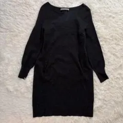 セオリーリュクス 膝丈長袖ニットワンピース 40 Lチュニック