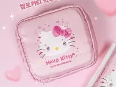 ★《訳あり》韓国限定⭐︎ハローキティ⭐︎50周年⭐︎ポーチ⭐︎サンリオ