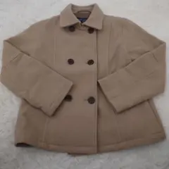 COMME CA DU MODE ベージュ ダブルブレストコート 140A