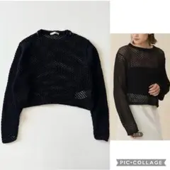 ▼24SS✨完売✨極美品✨ベイジ BEIGE メッシュニット Precios掲載
