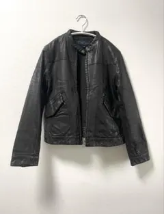 ノーカラー レザージャケット