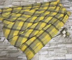 美品！AMERICANHOLICアメリカンホリックロングスカート(M)黄色可愛い