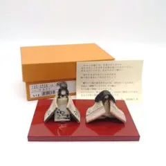 たち吉 陶器製 雛人形 屏風・台座付 ほら工房 浜田純子作 橘吉