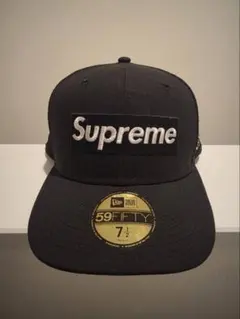 Supreme New Era キャップ ネイビー 7 3/8 - メルカリ
