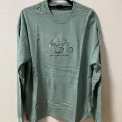 BACK NUMBER メンズ　長袖Tシャツ　ロングTシャツ 水色