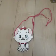 マリーの首掛けポーチ ホワイト ピンク