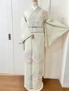 夏着物　正絹 付け下げ訪問着&京袋帯2点セット　絽織　盛夏のサムネイル