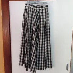 niko and... チェック柄 フレアスカート M