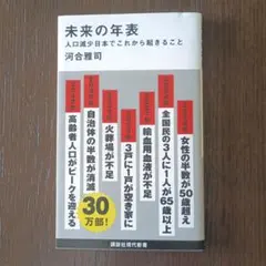 未来の年表 人口減少日本でこれから起きること