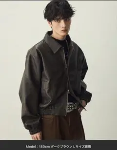ブラウン レザージャケット