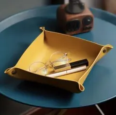 アクセサリートレイ 収納 小物入れ レザー 玄関 指輪 鍵置き