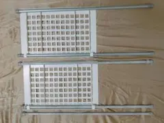600×500 ステンレス 揺れ止め金具 なびき止め 左右セット 泥除け