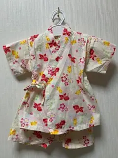女児キッズ　甚平 90cm 綿100%