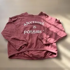 長袖カットソー 赤　120サイズ