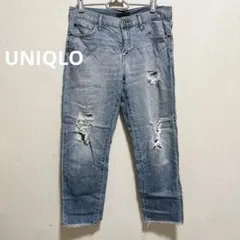 UNIQLO ユニクロ ダメージ ジーンズ デニム/A2