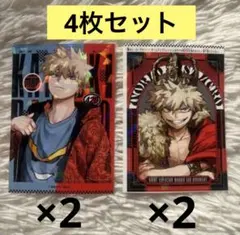 僕のヒーローアカデミア　最強ジャンプ1月号　ホログラムステッカー　爆豪勝己　4枚