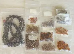 ビーズ10袋セット ブラウン系　22