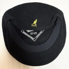 KANGOL ブラック ハンチング帽 ウール100%