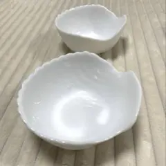 【2個セット】貝殻モチーフ 小鉢 2個セット ホワイト シェル ボウル