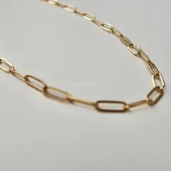 ステンレスネックレス チェーンネックレス ゴールド　細め N20