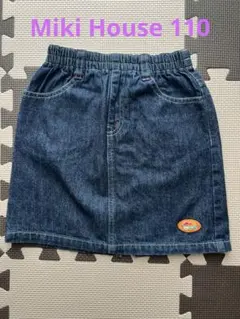 miki HOUSE デニムスカート 110cmのサムネイル