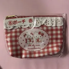 Lil ala mode×サンリオキャラクターズ 当りくじ ポーチ 赤