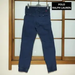 POLO RALPH LAUREN ネイビー　紐付きジョガーパンツ　綿
