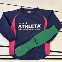 ATHLETA サッカー ピステ ウィンドブレーカー サイズ130&ソックス