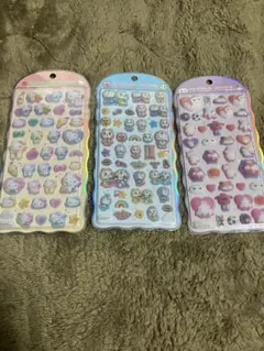 コットンパフィーシール サンリオ ドラえもん ベイマックス セット