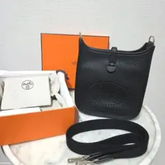 美品✨️】HERMES エルメス ミニエヴリン TPM ノアール ゴールド金具 