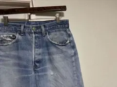 ☆80sヴィンテージUSA製リーバイス501ハチマルクラッシュボロW80L67